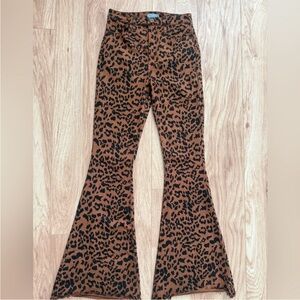 Show Me Your MuMu Animal Print Flare Pants